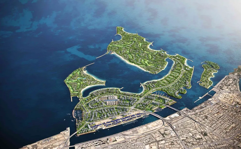 Dubai Islands Luftaufnahme